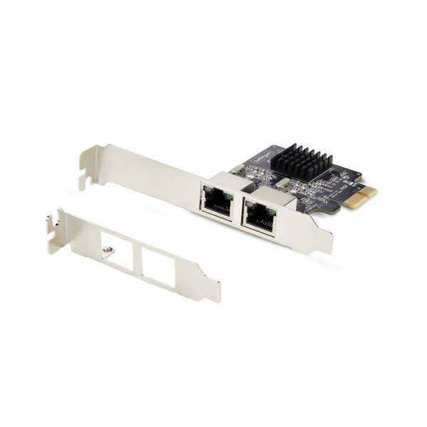 372cfe8b17d13625bbd999cc54b2b01d8770ee72.jpg StarTech.com 2-Port Gigabit PCIe Network Adapter Card, 10/100/1000Mbps PCI Express NIC, Dual Realtek RTL8111H, Works with Windows and Linux, TAA Compliant