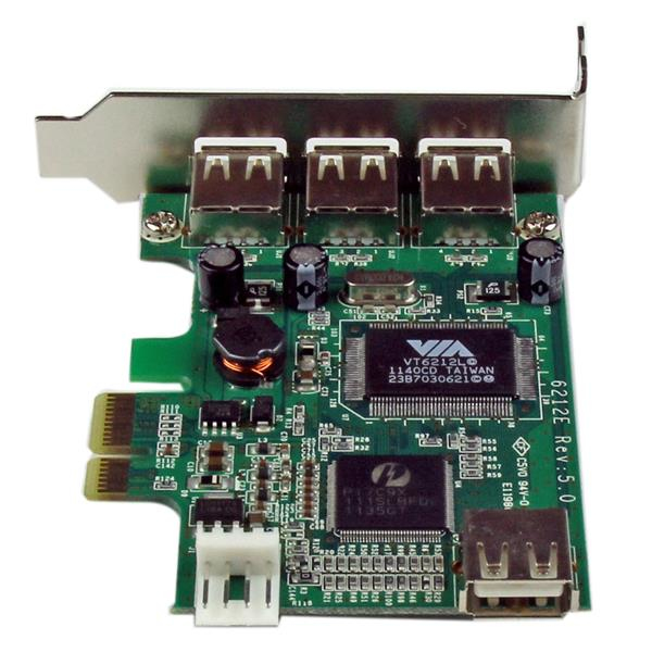 3745015_6401013351.jpg StarTech.com 4 Port PCI Express Low Profile High Speed USB Card