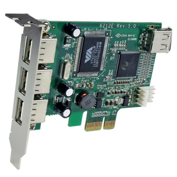 3745015_6705582648.jpg StarTech.com 4 Port PCI Express Low Profile High Speed USB Card