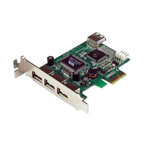 3745015_7069216651.jpg StarTech.com 4 Port PCI Express Low Profile High Speed USB Card