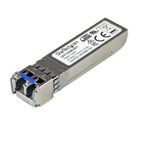 37605053_3772798880.jpg StarTech.com MSA Compliant SFP+ Transceiver Module - 10GBASE-LR~MSA Uncoded SFP+ Module - 10GBASE-LR - 10GbE Single Mode Fiber (SMF) Optic Transceiver - 10GE Gigabit Ethernet SFP+ - LC 10km - 1310nm - DDM