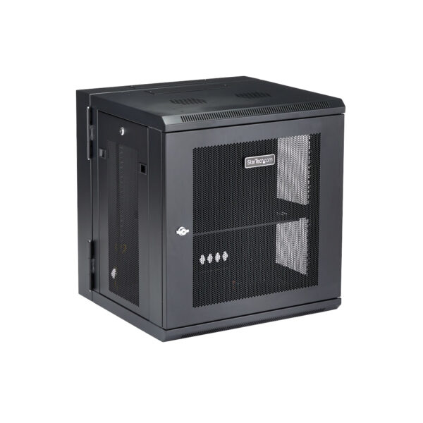 37605064_6320989048.jpg StarTech.com 4-Post 12U Wall Mount Network Cabinet with 1U Shelf, 19" Hinged Wall-Mounted Server Rack for Data / AV / Electronics / Computer Equipment, Flexible Vented Rack Enclosure