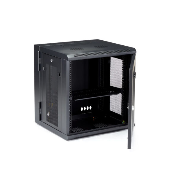 37605064_7630372437.jpg StarTech.com 4-Post 12U Wall Mount Network Cabinet with 1U Shelf, 19" Hinged Wall-Mounted Server Rack for Data / AV / Electronics / Computer Equipment, Flexible Vented Rack Enclosure