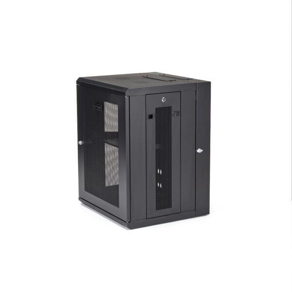 37605065_5884850574.jpg StarTech.com 4-Post 15U Wall Mount Network Cabinet with 1U Shelf, 19" Hinged Wall-Mounted Server Rack for Data / AV / Electronics / Computer Equipment, Flexible Vented Rack Enclosure
