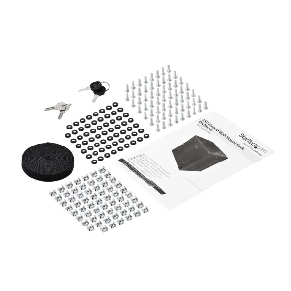 37605065_8456561464.jpg StarTech.com 4-Post 15U Wall Mount Network Cabinet with 1U Shelf, 19" Hinged Wall-Mounted Server Rack for Data / AV / Electronics / Computer Equipment, Flexible Vented Rack Enclosure