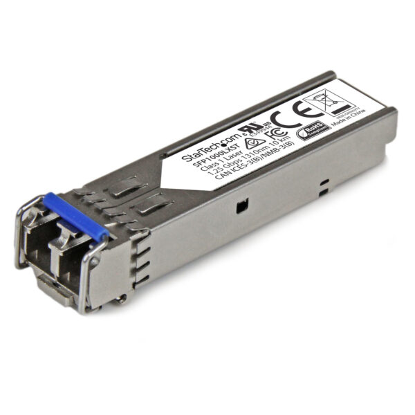 37605066_3057233422.jpg StarTech.com MSA Compliant SFP Transceiver Module - 1000BASE-LX~MSA Uncoded SFP Module - 1000BASE-LX - 1GbE Single Mode Fiber (SMF) Optic Transceiver - 1GE Gigabit Ethernet SFP - LC 10km - 1310nm - DDM