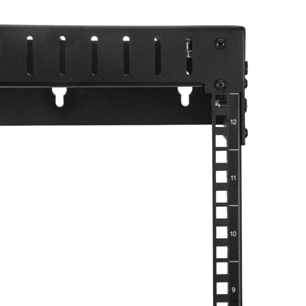 StarTech.com 12U 19" Wall Mount Network Rack - Adjustable Depth 12-20" 2 Post Open Frame Server Room Rack for AV/Data/ IT Communication/Computer Equipment/Switch w/Cage Nuts & Screws
