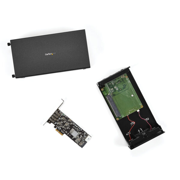 38039142_3744821038.jpg StarTech.com Thunderbolt 3 PCIe Expansion Chassis, External Enclosure with One PCI Express Slot, PCIe Box for Laptops/Desktops/All-In-Ones, 5K/4K Output Via TB3/DP Ports, TAA Compliant