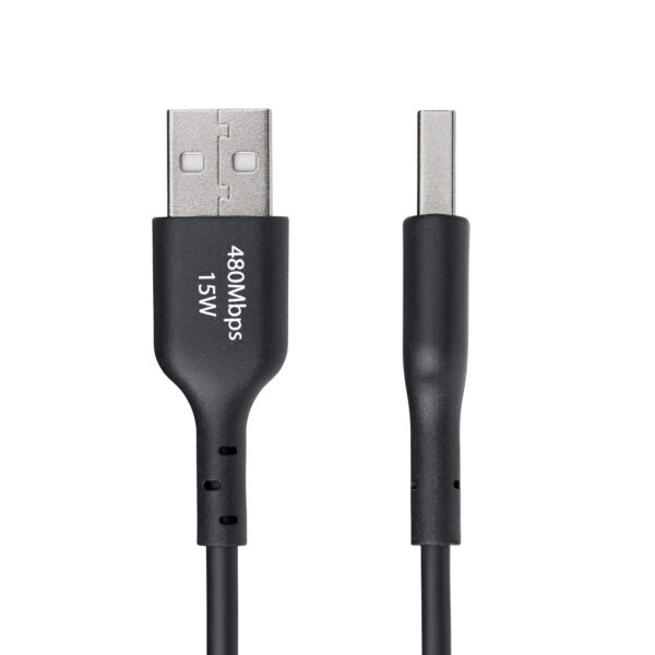 3a1180468434388ab7e580667ed0de19255c9626.jpg StarTech.com 3ft (1m) USB-A to USB-C Charging Cable, Charge & Sync, 3A, USB 2.0, TPE Jacket - Black USB Charging Cord