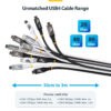 3ea77bd3c5f927f37f0279895b0bac99b0500642.jpg StarTech.com 3m (10ft) USB4 Cable, 20Gbps, USB-IF Certified USB-C Cable, 60W PD, 4K 120Hz DP 2.1, TPE Jacket, Black USB-C Cord