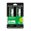 ADATA AD4S32008G22-DTGN memory module 16 GB 2 x 8 GB DDR4 260-pin SO-DIMM