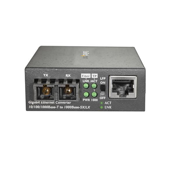 42895188_9827422939.jpg StarTech.com Gigabit Ethernet to SC Fiber Media Converter - 1000Base-LX - Single-mode - 10 km