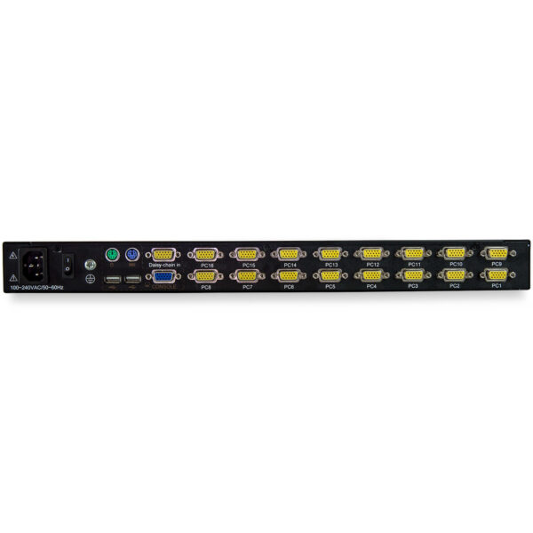 42895199_2720072673.jpg StarTech.com 16 Port Rackmount KVM Console w/ 6ft Cables - Integrated KVM Switch w/ 17" LCD Monitor - Fully Featured 1U LCD KVM Drawer- OSD KVM - Durable 50,000 MTBF - USB + VGA Support