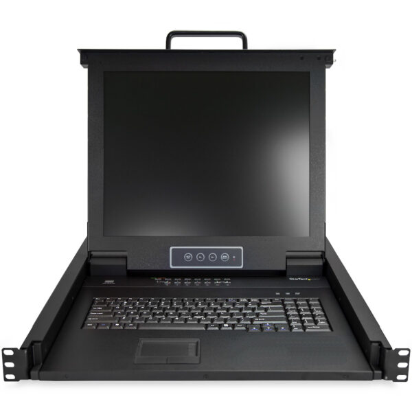 42895199_3242701619.jpg StarTech.com 16 Port Rackmount KVM Console w/ 6ft Cables - Integrated KVM Switch w/ 17" LCD Monitor - Fully Featured 1U LCD KVM Drawer- OSD KVM - Durable 50,000 MTBF - USB + VGA Support