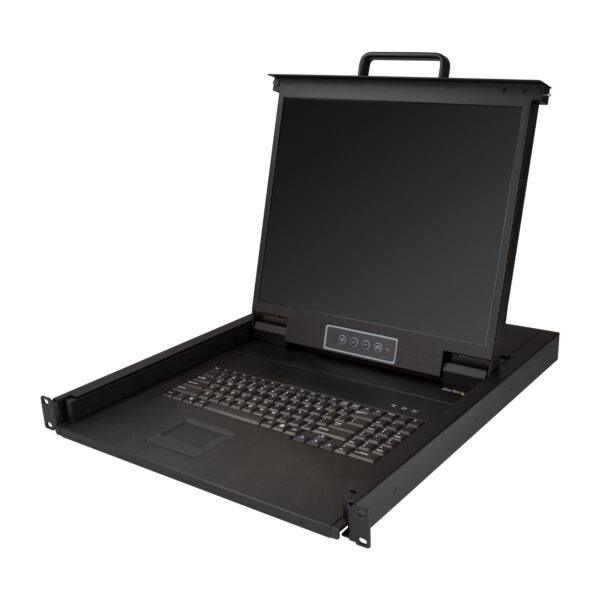 42895201_0404048215.jpg StarTech.com Rackmount KVM Console - Single Port VGA KVM with 19" LCD Monitor for Server Rack - Fully Featured Universal 1U LCD KVM Drawer w/Cables & Hardware - USB Support - 50,000 MTBF