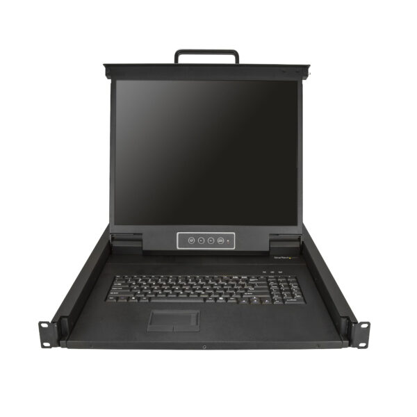 42895201_0438049419.jpg StarTech.com Rackmount KVM Console - Single Port VGA KVM with 19" LCD Monitor for Server Rack - Fully Featured Universal 1U LCD KVM Drawer w/Cables & Hardware - USB Support - 50,000 MTBF