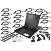 StarTech.com 16 Port Rackmount KVM Console w/ 6ft Cables - Integrated KVM Switch w/ 19" LCD Monitor - Fully Featured 1U LCD KVM Drawer- OSD KVM - Durable 50,000 MTBF - USB + VGA Support