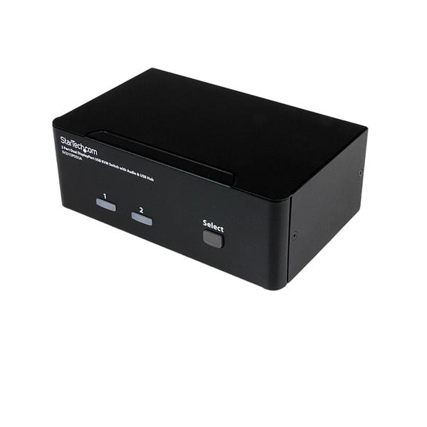 4807500_6877864685.jpg StarTech.com 2 Port Dual DisplayPort USB KVM Switch with Audio & USB 2.0 Hub