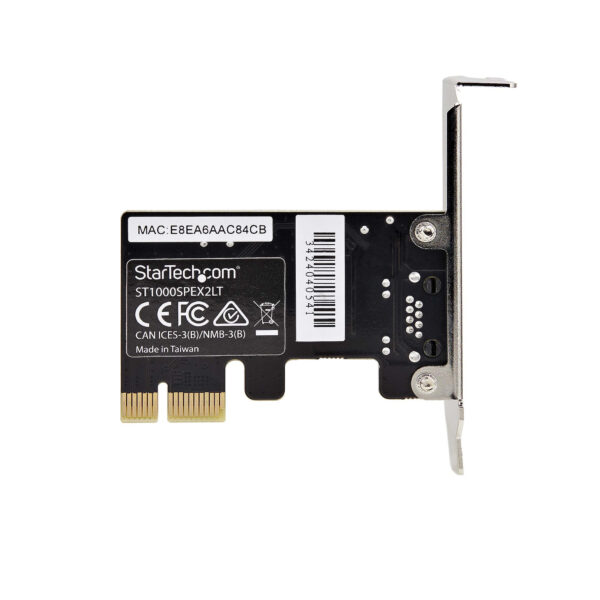 4964c7153c53134499b1d3da1cb3030832967112.jpg StarTech.com 1-Port Gigabit PCIe Network Adapter Card, Low-Profile NIC, 10/100/1000Mbps PCI Express LAN Card, Realtek RTL8111H, Windows and Linux, TAA Compliant