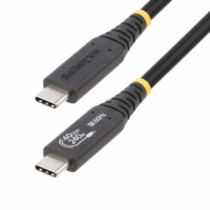 4b900f7c6c6a07e2a419a16ab62b67f510058880.jpg StarTech.com 1m (3.3ft) USB4 Cable, USB-IF Certified USB-C Cable, 40Gbps, 240W Power Delivery PD 3.1 EPR, 8K 60Hz, USB Type-C Data Transfer Cable/Cord, Compatible w/Thunderbolt/USB 3.2 Ports