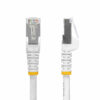 StarTech.com 15m White CAT8 Ethernet Cable, Snagless RJ45, 25G/40G, 2000MHz, 100W PoE++, S/FTP, 26AWG Pure Bare Copper Wire, LSZH, Shielded Network Patch Cord w/Strain Reliefs, Individually Tested