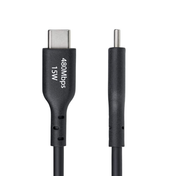 4f0bd9ab53b18c799c1c7ddc9aa9298947cd3360.jpg StarTech.com 1ft (30cm) USB-A to USB-C Charging Cable, Charge & Sync, 3A, USB 2.0, TPE Jacket - Black USB Charging Cord