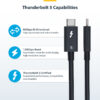 StarTech.com 1.5ft (50cm) Thunderbolt 5 Cable, 80Gbps/Up to 120Gbps, 240W PD, 8K 60Hz, Certified Thunderbolt Cable - Compatible w/Thunderbolt 4/USB4/USB-C