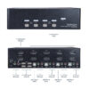 StarTech.com 4-Port Dual DisplayPort KVM Switch - 4K 60Hz