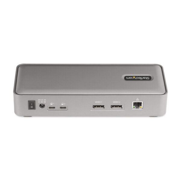 53aba52b4b78bae5fa5532d67221a9b8.jpg StarTech.com Dual-Laptop USB-C KVM Docking Station, Dual Monitor 4K 60Hz DisplayPort Dock, 5-Port USB Hub, GbE, 90W/45W Power Delivery to Two Laptops, Windows/Mac, 2-Host KVM Dock - TAA