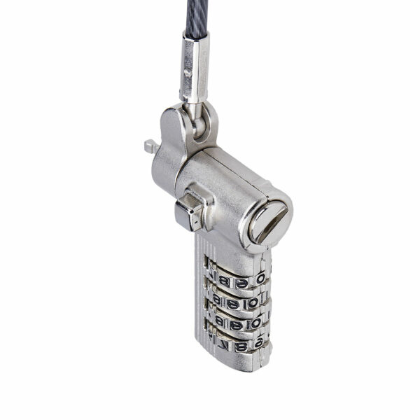 StarTech.com 25-Pack Universal Laptop Lock 6.6ft (2m), Serialized Security Cable for Notebook, Compatible With Noble Wedge®/Nano/K-Slot, Keyless Combination Cable - TAA