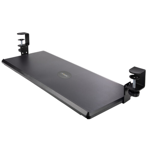 540a62da71810b8122c2439c038dccff.jpg StarTech.com Under-Desk Keyboard Tray, Clamp-on Ergonomic Keyboard Holder, Up to 12kg (26.5lb), Sliding Keyboard and Mouse Drawer with C-Clamps, Height Adjustable Keyboard Tray (3.9/4.7/5.5 in)