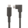 5519efc514027f4c27e235ee20f6621c.jpg StarTech.com 6.6ft (2m) USB-C Cable, Right-Angled, USB 5Gbps, 100W (5A) Power Delivery, 4K 60Hz DP Alt Mode, Rugged USB C Cord - Thunderbolt Compatible