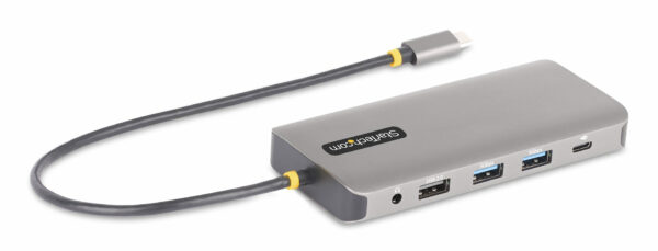 554e3c0b488cb212aa8e9892752e91da31ce87b8.jpg StarTech.com USB-C Triple-Monitor Multiport Adapter, Dual 4K 60Hz + 4K 30Hz HDMI & DisplayPort, 4-Port USB Hub, 100W PD Pass-Through, GbE, SD/MicroSD Card Readers