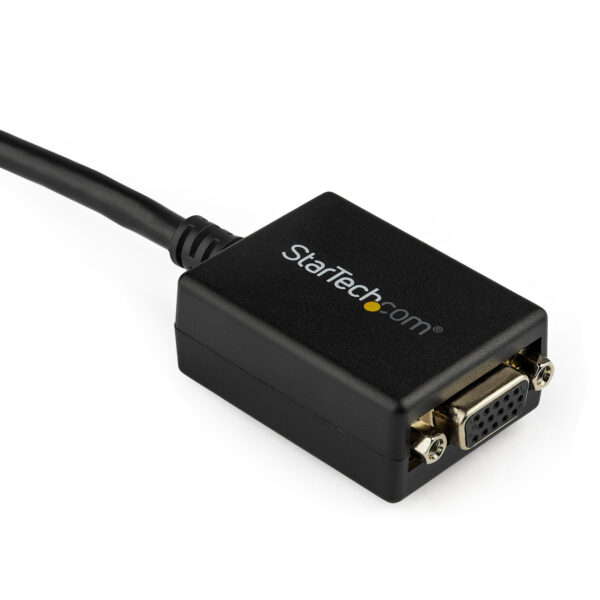 5781468_2781053130.jpg StarTech.com DisplayPort to VGA Adapter - Active DP to VGA Converter - 1080p Video - DisplayPort Certified - DP/DP++ Source to VGA Monitor Cable Adapter Dongle - Latching DP Connector