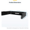 57a5b16a986dac52ddc891e4597175e8055ac41f.jpg StarTech.com 2U Wall Mount Network Rack - 14In. Deep (Low Profile) - 19" Patch Panel Bracket for Shallow Server, IT Equipment, Network Switches - 77lbs/35kg Weight Capacity, Black