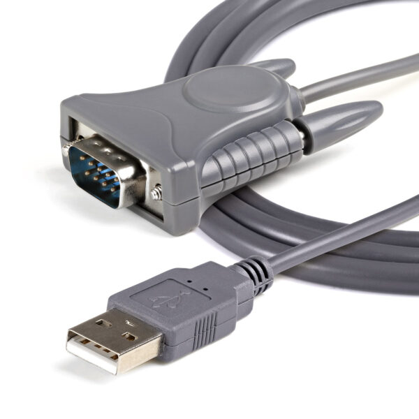 5893900_1833427709.jpg StarTech.com 3ft (91cm) 1-Port USB to Serial Cable, DB9/DB25 RS232 to USB Converter, Prolific, USB to Serial Adapter