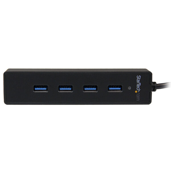 5c19c63678a49f101caf3f17c14ca34a.jpg StarTech.com 4 Port Portable SuperSpeed USB 3.0 Hub with Built-in Cable~4 Port Portable SuperSpeed USB 3.0 Hub with Built-in Cable - 5Gbps
