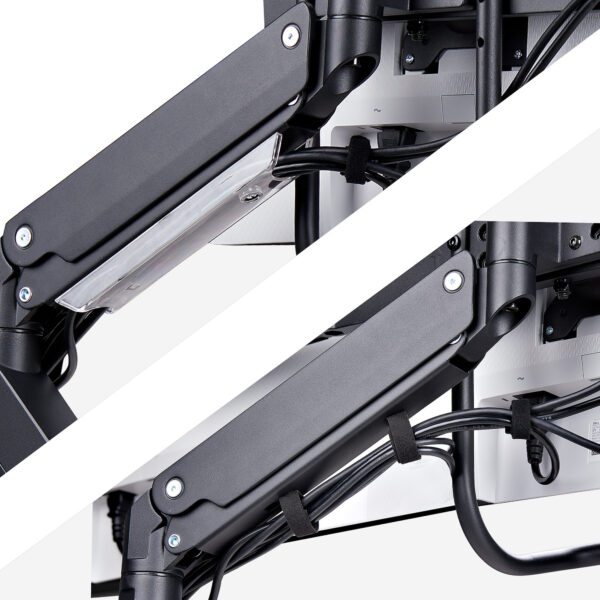5cbb8851451ce050e7081f5144bc70276345c565.jpg StarTech.com Crossbar Triple Monitor Desk Mount For Up To Three 27in Screens, VESA 75x75/100x100, Tool-Less Arm Adjustments, C-Clamp/Grommet, Spring-Assisted Arm