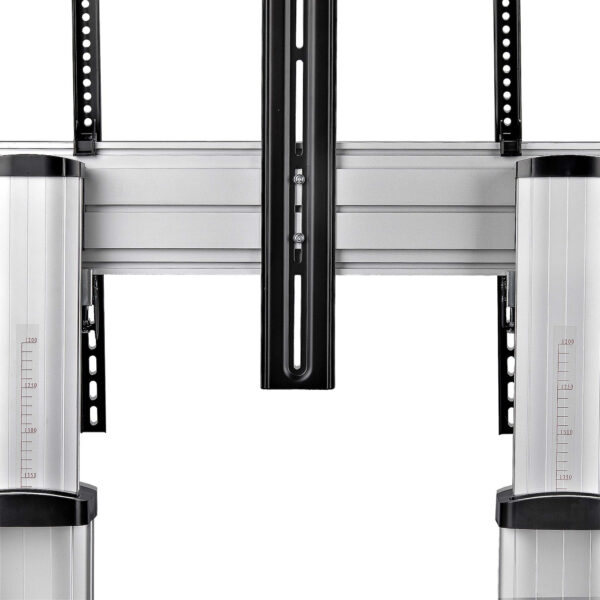 5dbea734f908b563b4c814b9fa5d82863a8acc38.jpg StarTech.com Rolling TV Cart/Stand On Wheels For 60-100inch Flat Screens Up To 220lb (100kg), Height Adjustment via Hand Crank, Mobile/Portable Trolley Mount