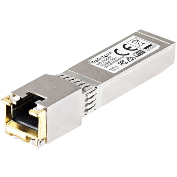 60162819_0858548990.jpg StarTech.com Cisco SFP-10GB-TC Compatible SFP+ Module - 10GBASE-T - SFP to RJ45 Cat6/Cat5e - 10GE Gigabit Ethernet SFP+ - RJ-45 30m - Cisco Firepower, ASR1000, ASR9000