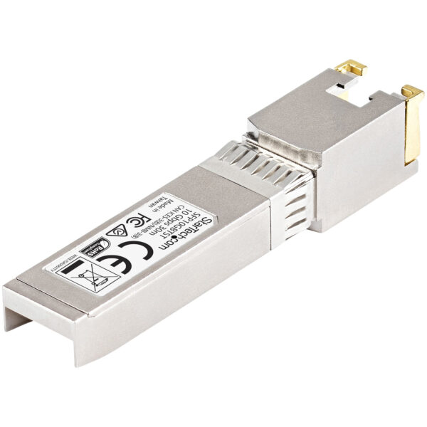 60162819_3906734908.jpg StarTech.com Cisco SFP-10GB-TC Compatible SFP+ Module - 10GBASE-T - SFP to RJ45 Cat6/Cat5e - 10GE Gigabit Ethernet SFP+ - RJ-45 30m - Cisco Firepower, ASR1000, ASR9000