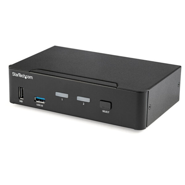 62358955_0791879123.jpg StarTech.com 2 Port DisplayPort KVM Switch - 4K 60Hz - Single Display - Dual Port UHD DP 1.2 USB KVM Switch with Integrated USB 3.0 Hub & Audio - Dell HP Apple Lenovo - TAA Compliant