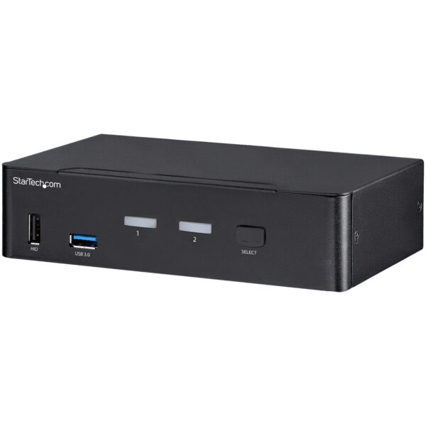 62358955_1016757394.jpg StarTech.com 2 Port DisplayPort KVM Switch - 4K 60Hz - Single Display - Dual Port UHD DP 1.2 USB KVM Switch with Integrated USB 3.0 Hub & Audio - Dell HP Apple Lenovo - TAA Compliant