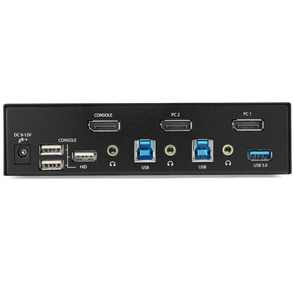 62358955_7079068886.jpg StarTech.com 2 Port DisplayPort KVM Switch - 4K 60Hz - Single Display - Dual Port UHD DP 1.2 USB KVM Switch with Integrated USB 3.0 Hub & Audio - Dell HP Apple Lenovo - TAA Compliant