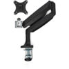 StarTech.com Desk Mount Monitor Arm - Heavy Duty Ergonomic VESA Monitor Arm - Single 9kg Display - Full Motion, Height Adjustable, Articulating - Aluminum - C-Clamp/Grommet- Black