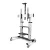 673d9eddc740b9c38635f26caeec2ac11380cbf3.jpg StarTech.com Rolling TV Cart/Stand On Wheels For 60-100inch Flat Screens Up To 220lb (100kg), Height Adjustment via Hand Crank, Mobile/Portable Trolley Mount