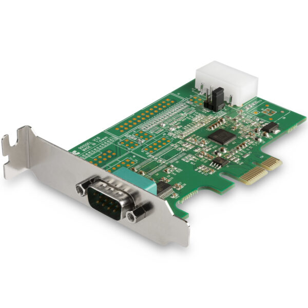 69943345_2668802838.jpg StarTech.com 1-port PCI Express RS232 Serial Adapter Card - PCIe RS232 Serial Host Controller Card - PCIe to Serial DB9 - 16950 UART - Low Profile Expansion Card - Windows & Linux