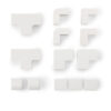 Hama 00221017 cable organizer Universal Cable duct White 4 pc(s)