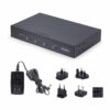 6b2e70df5b47b6ea24b7f9a3603d375a.jpg StarTech.com 4-Port KM Switch with Mouse Switching, USB Switch for Keyboard/Mouse, 3.5mm/USB Audio, Peripheral Sharing for 4 Computers, TAA Compliant