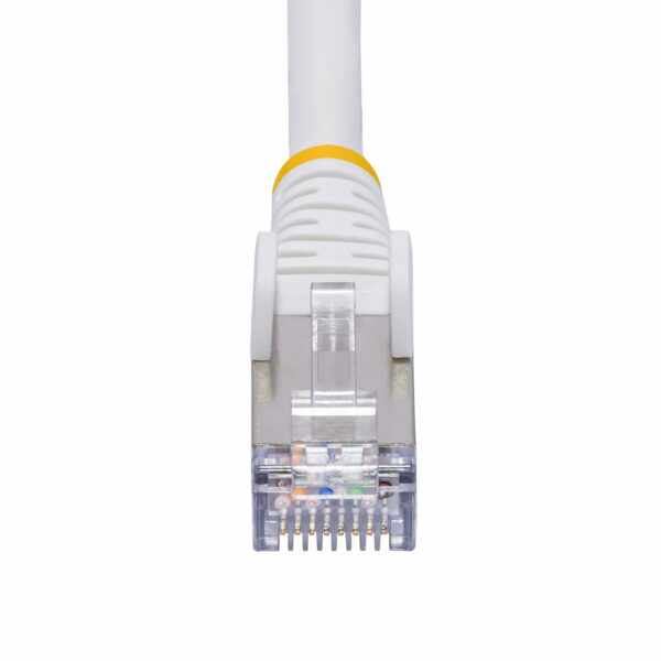 StarTech.com 15m White CAT8 Ethernet Cable, Snagless RJ45, 25G/40G, 2000MHz, 100W PoE++, S/FTP, 26AWG Pure Bare Copper Wire, LSZH, Shielded Network Patch Cord w/Strain Reliefs, Individually Tested